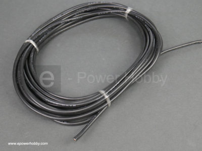 8 AWG Silicone Stranded Copper Wire – 1 Meter (3.3ft) Black